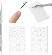 Metal Cuticle Pusher, Dual Ended Cuticle Remover with 2 Many Sandpaper Sheets, Nail Care Remover Cuticle Trimmer for Manicure Pedicure Nail Art