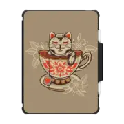 iPad Pro 11-inch (3rd/4th gen) Impact Folio Case Neko Cat Coffee Tea