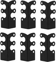 HOMSFOU 6pcs Vintage Style Metal Corner Guards Decorative Edge Protectors for Furniture Wall Safety Covers Sturdy Metal Corner Protectors for Tables