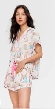 Peter Alexander Peter Rabbit Sz M Satin Shortie Set BNWT In box