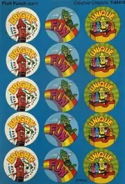 CREATIVE CRAYONS Fruit Punch Scratch & Sniff Stickers(15pc)Trend •Reward•Rainbow