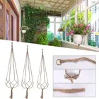 Macrame Jute Plants Hanger Flower Pot Holder Wall Art Garden Hanging Rope New