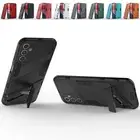 For Samsung Galaxy A14 A33 A54 A73 Shockproof Armor Hidden Bracket Phone Case