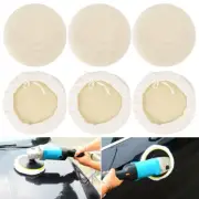 6PCS 7Inch Wool Buffing Polishing Pads Car Cleaning Buffer Gross Polisher Tool］=