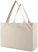kithonrs Canvas Grocery Bag Large Capacity Grocery Shopping Bags Heavy Duty Reusable Grocery Tote Bags with 6 Inner Pockets Machine Washable Grocery Store Camping Outdoor