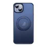 For Iphone 15 Magsafe Holder Pc Hybrid Tpu Phone Case
