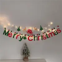 在飛比找樂天市場購物網優惠-聖誕裝飾用品merryccheistmas字母拉花聖誕節場景