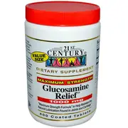 21st Century Healthcare Glucosamine Relief Maximum Strength 1000 mg 400 Coated Tablets