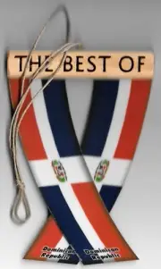 Rear view mirror car flags Dominican Republic unity flagz for inside the car