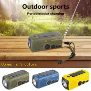 Solar Hand Crank Power Radio Multifunction Radio Emergency Charging Flashlight