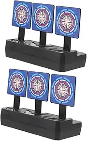 Toddmomy Interactive Target Toys Auto Resetting for Boys and Girls Replacement Arrows Boys and Girls Board Toy Soft Pellets