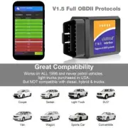 ELM327 Wifi V1.5 PIC18F25K80 Chip Code Reader for IOS Android WI-FI ODB2 Tool