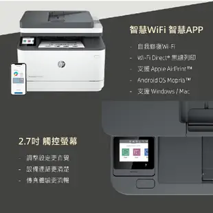 HP 惠普 LaserJet Pro MFP 3103fdw 黑白雷射雙面傳真事務機《黑白多功能印表機》