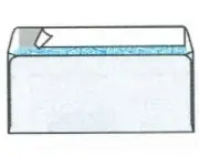 No. 10 White Side Seam Envelopes w Kwik-Tak� and Security Tint, 4-1/8" x 9-1/2"