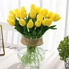 Wedding Home Bridal Bouquet Room Tulip Artificial Plant Tulipanes Fake Flowers