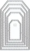 DzIxY Combination Rectangle Border Metal Cutting Dies for Card Making Embossing Paper Die Cuts Sets Album Scrapbooking Templates Stencils Storage Pockets