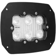 FLUSH MOUNT WITH DURALUX WORK LIGHT 6 LED 60 DEGREE