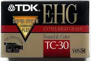 TDK E-HG Sound & Color TC-30 VHS-C Tape