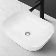 ACA Bathroom Ceramic Basin Sink Vanity Above Counter Hand Wash Bowl White Rectangle 490*395*150mm