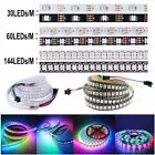 LED Strip WS2812B 5050 RGB 30/60/144LEDs/M ws2812 IC Individual Addressable 5V