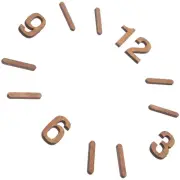 Clock Number Dashes Simple Wall Accessories Numerals Kit Replacement