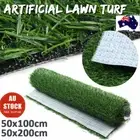 Long Fake Garden Landscape Lawn Mat Turf Artificial Synthetic Grass Carpet Green