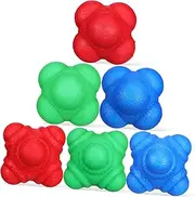 6 Pcs Agility Balls Reaction Training Balls for Coordination Portable Lightweight Durable Material for Lasting Elasticity Tool for All Ages