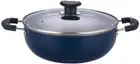 Vinod Non stick Deep Kadhai Cooking Wok Karahi Kadai with Glass Lid 3.1 Liter