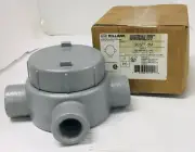 KILLARK GESTT-3M 1" CONDUIT OUTLET BODY TYPE T, IRON !NEW IN BOX!
