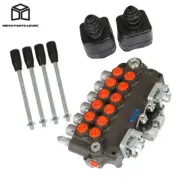 21 GPM Hydraulic Backhoe Directional Control Valve w/ 2 Joystick 6 Spool