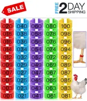 placas para marcar gallos gallinas pollos pinches anillos accesorios 100 pcs