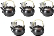 Set of 5 Potted Pots, 5.2 x 4.3 inches (13.3 x 11 cm) (900cc) | Setomonohonpo Dobin