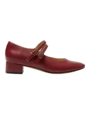 [Sandler] Stefanie Heeled Shoes in Red Leather