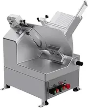 TT-YED Fully Automatic Commercial Meat Slicer, Electric Frozen Meat Slicer, 0-6MM Thickness Adjustable, with Emergency Stop Switch, 550W, Thickened Aluminum-Magnesium Alloy,B
