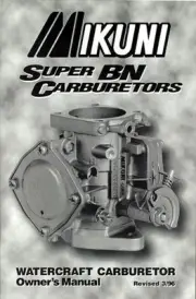 Mikuni MK-BN/004 Owners Manual for Super BN Replacement Parts Carburetors