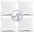 Pack of 4 18x18 Outdoor Pillows Inserts Waterproof Outdoor Pillow Inserts Squ...