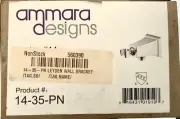 Amara Designs 14-35-PN Handshower Wall Bracket WOutlet/Check Valve Polish Nickel