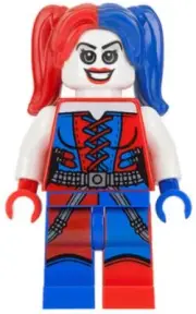 LEGO® Minifig sh0260 - Harley Quinn - Blue and Red Hands and Pigtails