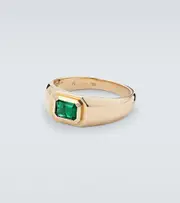 [Shay Jewelry] Shay Jewelry Champion 18kt gold ring with emerald W gold