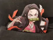 Demon Slayer Nezuko Kamado Claws Lenticular Window Peeker Decal US SELLER!
