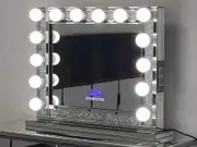 Large SHINE Hollywood Makeup Mirror with Bluetooth Speakers