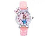 Creative Frozen Child Watch Aisha Princess Girl Waterproof Quartz Watch Suitable for Girls Primary School Students-Pink