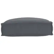 Outdoor Cushion Anthracite Polyester Medium Removable Covers