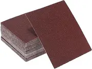 X AUTOHAUX Universal 4.49Inch x 5.51Inch 80 Grit Sanding Discs Hook & Loop Sanding Sheets Aluminum Oxide 50 Pcs