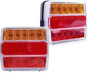 Car Rear Tail Lights 12 V Wired Brake Light Truck Trailer Magnetic Trailer Rear Lights Set 7.5m Cable 7Pin Plug Trailers Caravans Truck