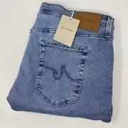 Adraiano Goldshmied Men's 42X33 Blue Denim Everett Slim Straight Leg Jeans NEW