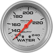 Autometer Ultra-Lite Water Temperature Gauge, 2 5/8 Inch