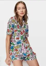 Keith Haring Pjs SET Shortie Peter Alexander xs