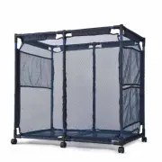 Yescom Pool Toy Storage Rolling Cart Basket for Swimming Equipment Toy Organizer
