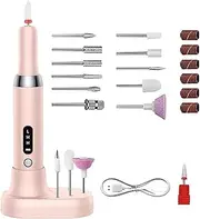 Home Nail Drill | Salon Nail Drill | Electric Nail Grinder | Nail Drill with Bits | Professional Nail File | Quiet and Low-Vibration for Home Use, Without The Hassle of Cords or Complex Tools